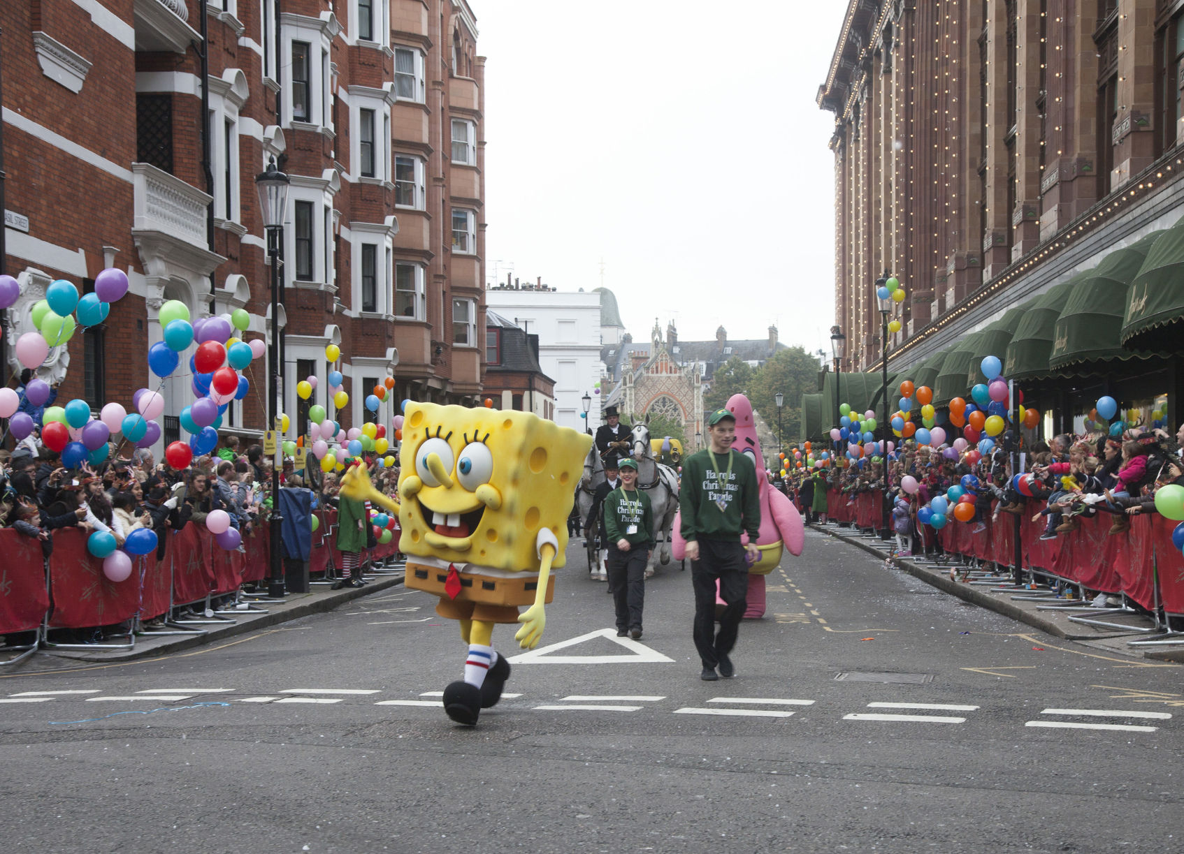 2013, SpongeBob at the Harrods Christmas Parade